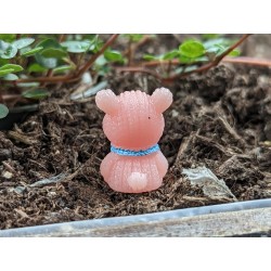 Knut Teddy Pink blauer Schal